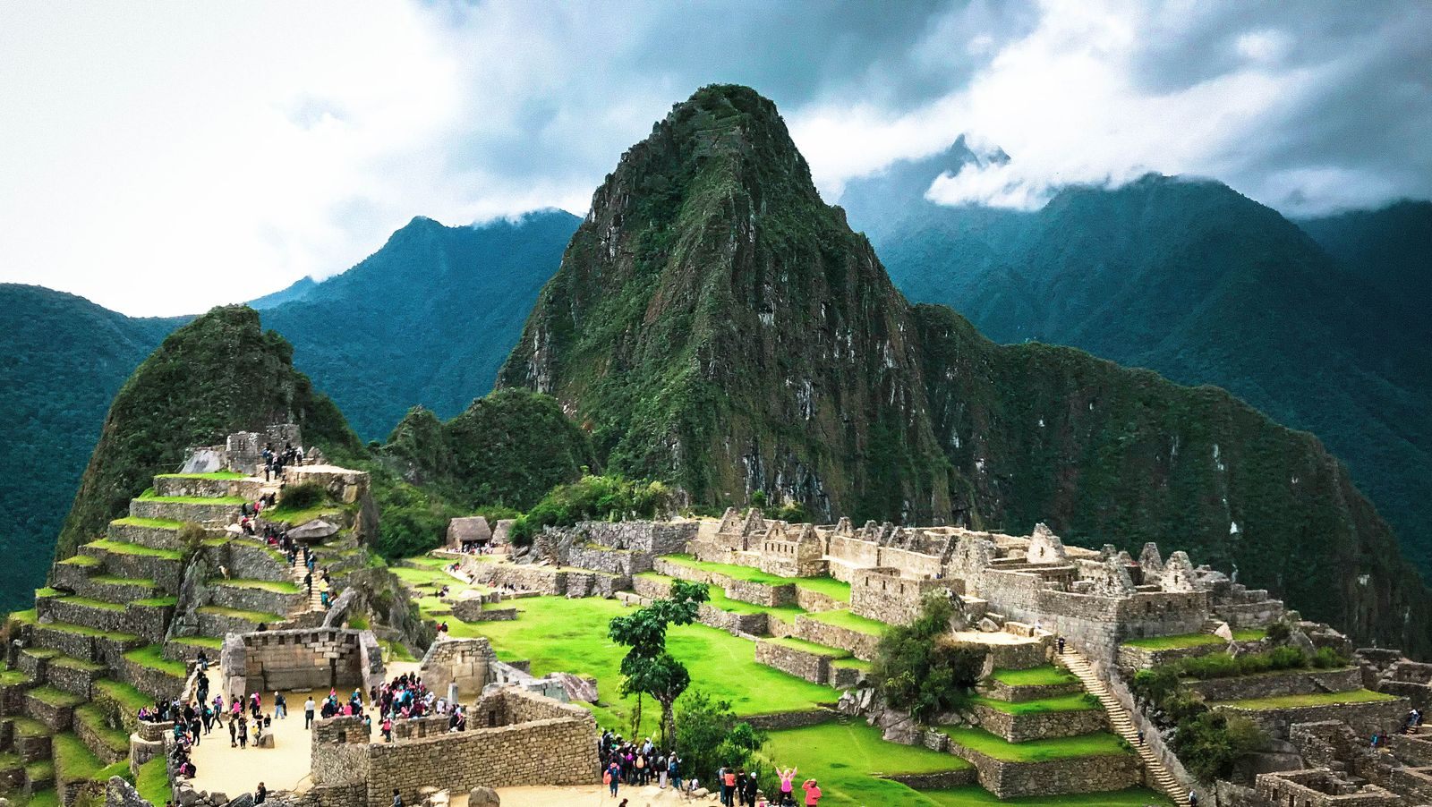 Machu Picchu and Huayna Picchu in the Peruvian Andes